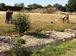 Activities included the eighth annual Plum Creek riparian area cleanup and tree plantings. (Photo courtesy of Nick Dornak)