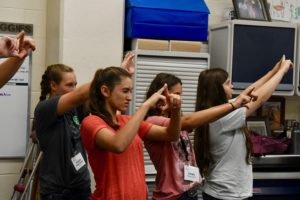 youth testing dominant eyes